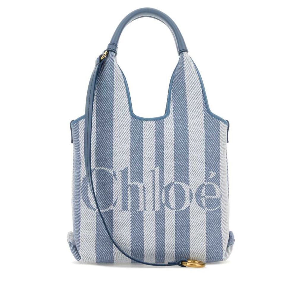 Chloe Women Embroidered Canvas Chloe Stripy Handbag